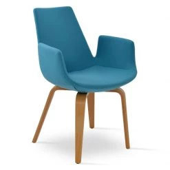 SohoConcept Modern Dining Eiffel Arm Plywood Dining Chair