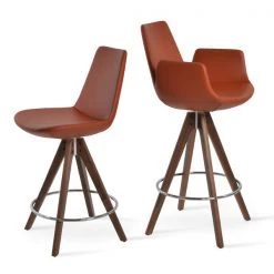 SohoConcept Eiffel Arm Pyramid Swivel Bar Stool