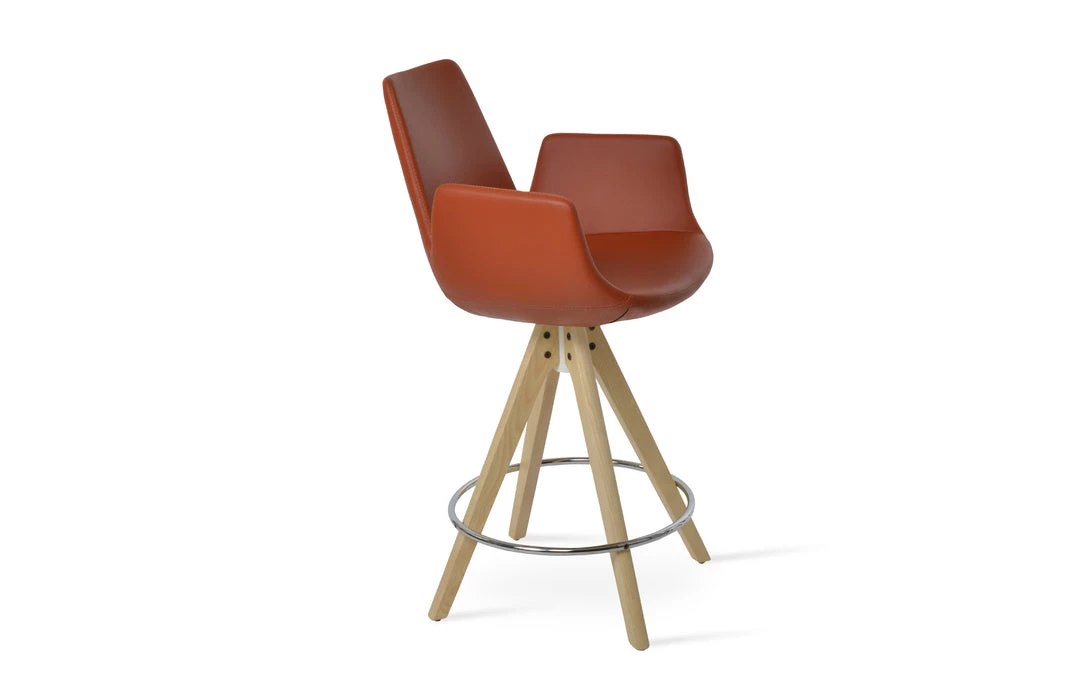SohoConcept Eiffel Arm Pyramid Swivel Counter Stool 3 SohoConcept Eiffel Arm Pyramid Swivel Counter Stool