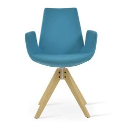 SohoConcept Eiffel Arm Pyramid Swivel Dining Chair Modern Dining