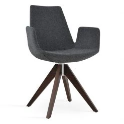 SohoConcept Eiffel Arm Pyramid Swivel Dining Chair Modern Dining