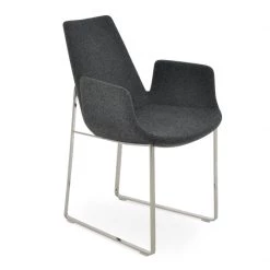 SohoConcept Eiffel Arm Sled Chair Modern Dining