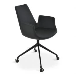 SohoConcept Eiffel Arm Spider Swivel Chair With Caster Modern Dining
