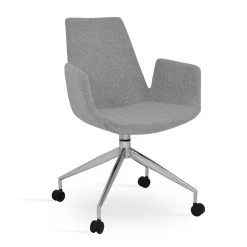 SohoConcept Eiffel Arm Spider Swivel Chair With Caster Modern Dining