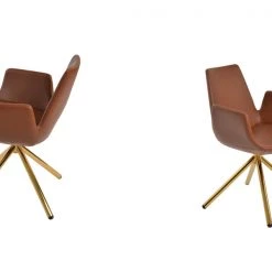 SohoConcept Modern Dining Eiffel Arm Stick Swivel Chair