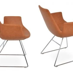 SohoConcept Eiffel Arm Wire Chair Modern Dining