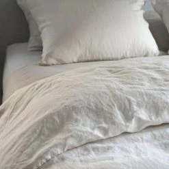 Area Eli Milk Duvet Cover Modern Bedroom