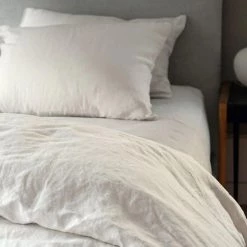 Area Eli Milk Flat Sheet Modern Bedroom