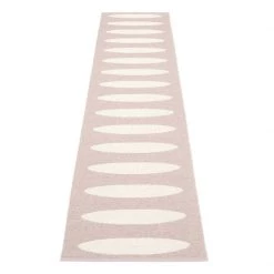 Pappelina Ella Pale Rose & Vanilla Runner Rug 24 Pappelina Ella Pale Rose & Vanilla Runner Rug