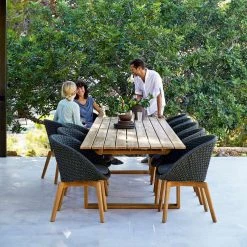 Cane-Line Endless Rectangle Dining Table In Solid Teak/131