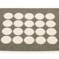 Pappelina Fia Charcoal & Vanilla Runner Rug