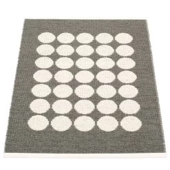Pappelina Fia Charcoal & Vanilla Runner Rug