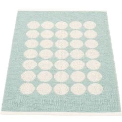 Pappelina Fia Pale Turquoise & Vanilla Runner Rug 24 Pappelina Fia Pale Turquoise & Vanilla Runner Rug