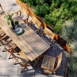 Cane-Line Flip Folding Teak Dining Table