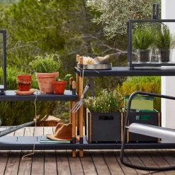 Cane-Line Frame Low Shelving System