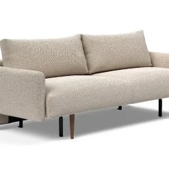 Innovation Modern Living Frode Dark Styletto Sofa Bed Upholstered Arms