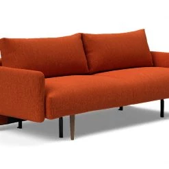 Innovation Modern Living Frode Dark Styletto Sofa Bed Upholstered Arms
