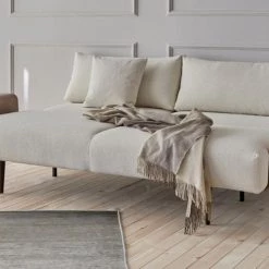 Innovation Modern Living Frode Dark Styletto Sofa Bed Walnut Arms