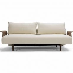 Innovation Modern Living Frode Dark Styletto Sofa Bed Walnut Arms