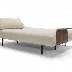 Innovation Modern Living Frode Dark Styletto Sofa Bed Walnut Arms