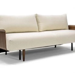 Innovation Modern Living Frode Dark Styletto Sofa Bed Walnut Arms