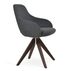 SohoConcept Modern Dining Gazel Arm Pyramid Swivel Dining Chair 16 SohoConcept Modern Dining Gazel Arm Pyramid Swivel Dining Chair