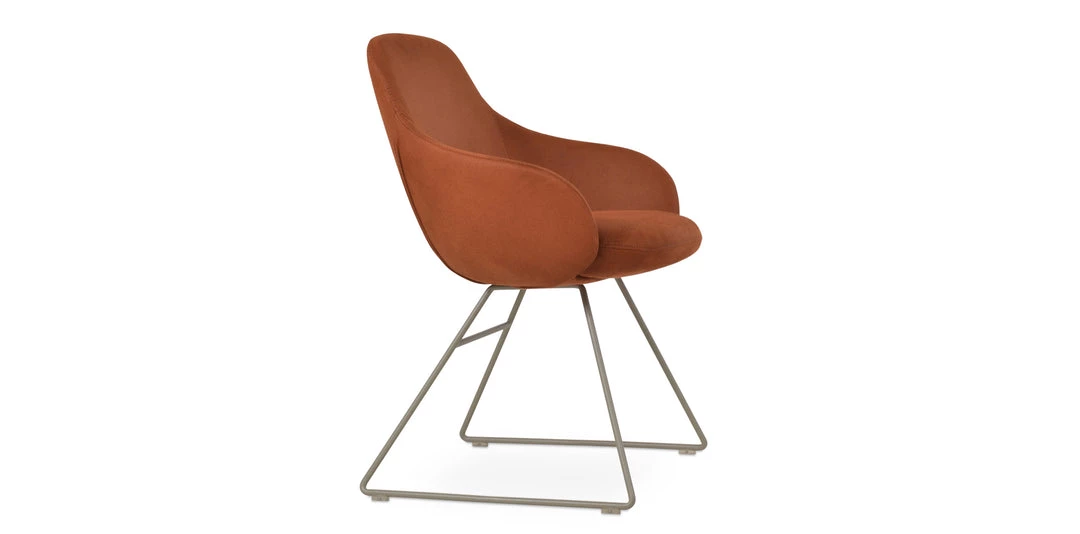 SohoConcept Modern Dining Gazel Arm Wire Chair 4 SohoConcept Modern Dining Gazel Arm Wire Chair