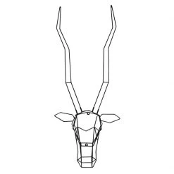 Bend Gazelle Trophy Head Accents