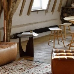 Ethnicraft Geometric Side Table Accent Tables