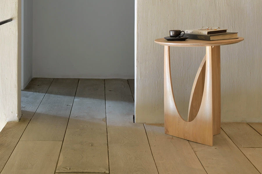 Ethnicraft Geometric Side Table Accent Tables 7 Ethnicraft Geometric Side Table Accent Tables