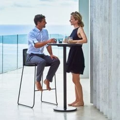 Cane-Line Go Bar Table With Dark Grey HPL Top 14 Cane-Line Go Bar Table With Dark Grey HPL Top