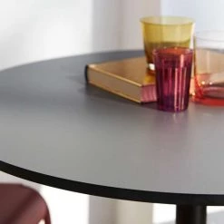 Cane-Line Go Cafe Table With Dark Grey HPL Top