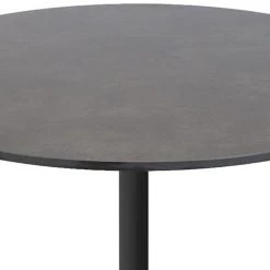 Cane-Line Go Large Round Coffee Table With Dark Grey HPL Top