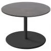 Cane-Line Go Large Round Coffee Table With Dark Grey HPL Top
