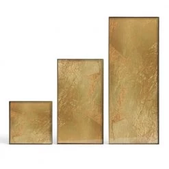 Ethnicraft Gold Leaf Glass Valet Tray