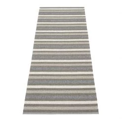 Pappelina Grace Charcoal Runner Rug