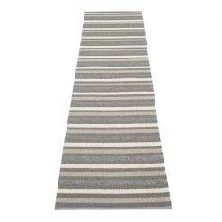 Pappelina Grace Charcoal Runner Rug