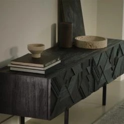 Ethnicraft Modern Dining Graphic Teak TV Cupboard