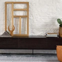 Ethnicraft Grooves Teak Varnished Black TV Cupboard Modern Dining 13 Ethnicraft Grooves Teak Varnished Black TV Cupboard Modern Dining