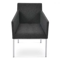 SohoConcept Modern Living Harput Chrome Arm Chair 24 SohoConcept Modern Living Harput Chrome Arm Chair