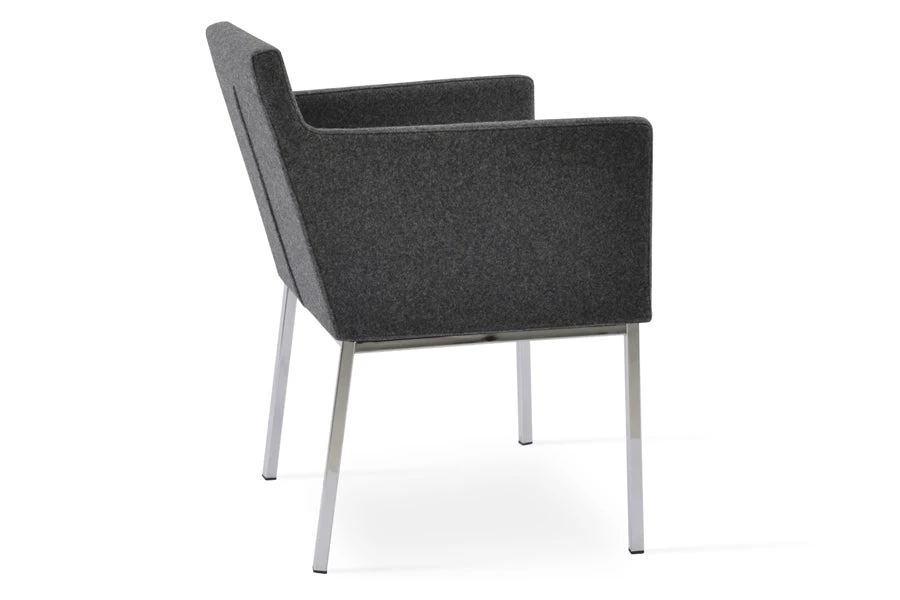 SohoConcept Modern Living Harput Chrome Arm Chair 8 SohoConcept Modern Living Harput Chrome Arm Chair