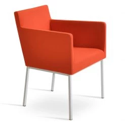 SohoConcept Modern Living Harput Chrome Arm Chair 35 SohoConcept Modern Living Harput Chrome Arm Chair