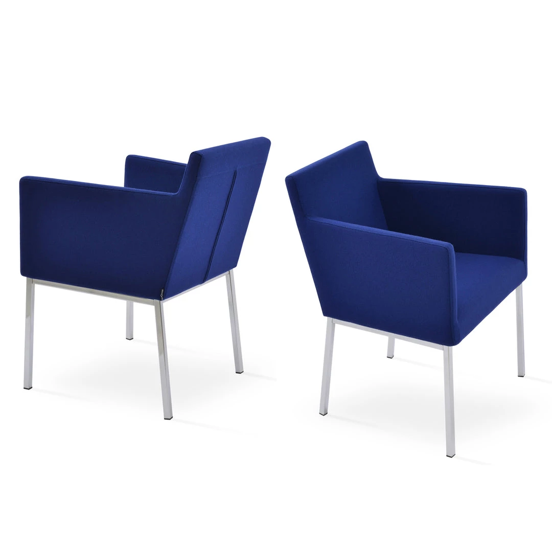 SohoConcept Modern Living Harput Chrome Arm Chair 5 SohoConcept Modern Living Harput Chrome Arm Chair