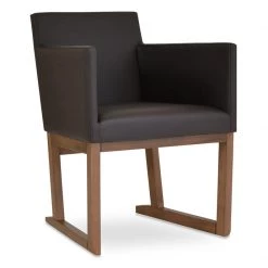 SohoConcept Harput Sled Wood Arm Chair