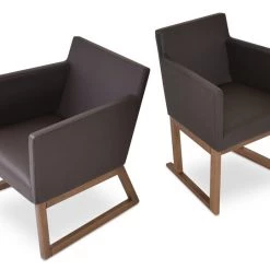 SohoConcept Harput Sled Wood Arm Chair