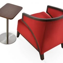 SohoConcept Harvard End Table Swivel Stainless Steel With Walnut Vaneer 11 SohoConcept Harvard End Table Swivel Stainless Steel With Walnut Vaneer