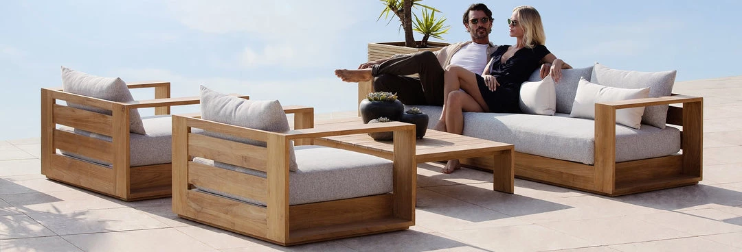 Harbour Outdoor Hayman Teak Three Seater Sofa 4 Harbour Outdoor Hayman Teak Three Seater Sofa