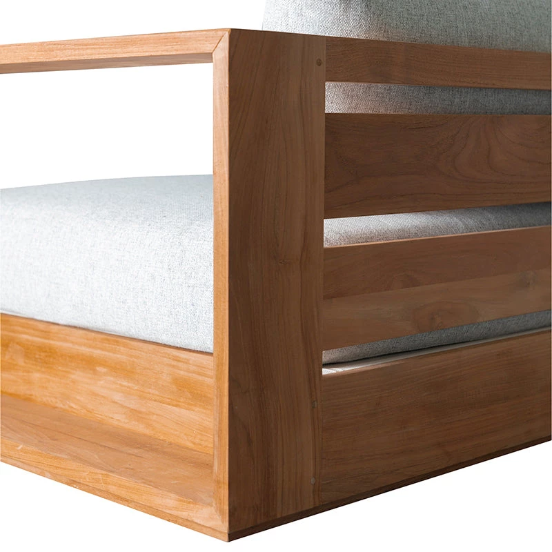 Harbour Outdoor Hayman Teak Two Seater Arm Sofa 5 Harbour Outdoor Hayman Teak Two Seater Arm Sofa