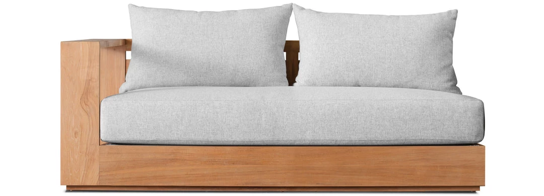 Harbour Outdoor Hayman Teak Two Seater One Arm Sectional Sofa 4 Harbour Outdoor Hayman Teak Two Seater One Arm Sectional Sofa