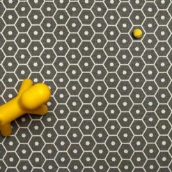 Pappelina Honey Black & Vanilla Runner Rug